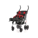 UMBRELLA dečija invalidska kolica u crvenoj boji, prednji prikaz bez nadstrešnice - Ortopedija Una