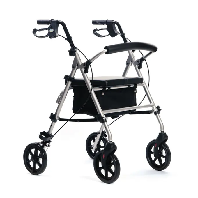 Rocky Hodalica za starije sa 4 točka, aluminijumski ram i ergonomskim ručkama