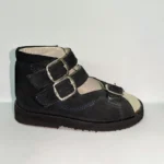 Tamno plava sandala za dečake sa 3 kaiša - Drugi ugao prikaza Ortopedija Una