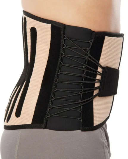 Detaljan prikaz V161 TX lumbalnog midera – elastične trake i ojačanja