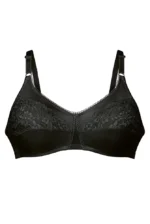 Crni protezni grudnjak Livia 5398X, prednji pogled