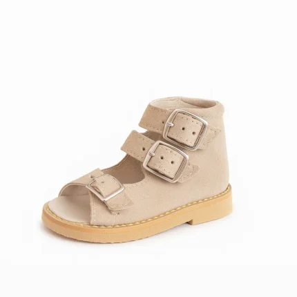 Krem sandala za devojčice sa 3 kaiša - Ortopedija Una