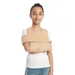 Mitela za rame V304 dečija krem boje prednji prikaz na detetu