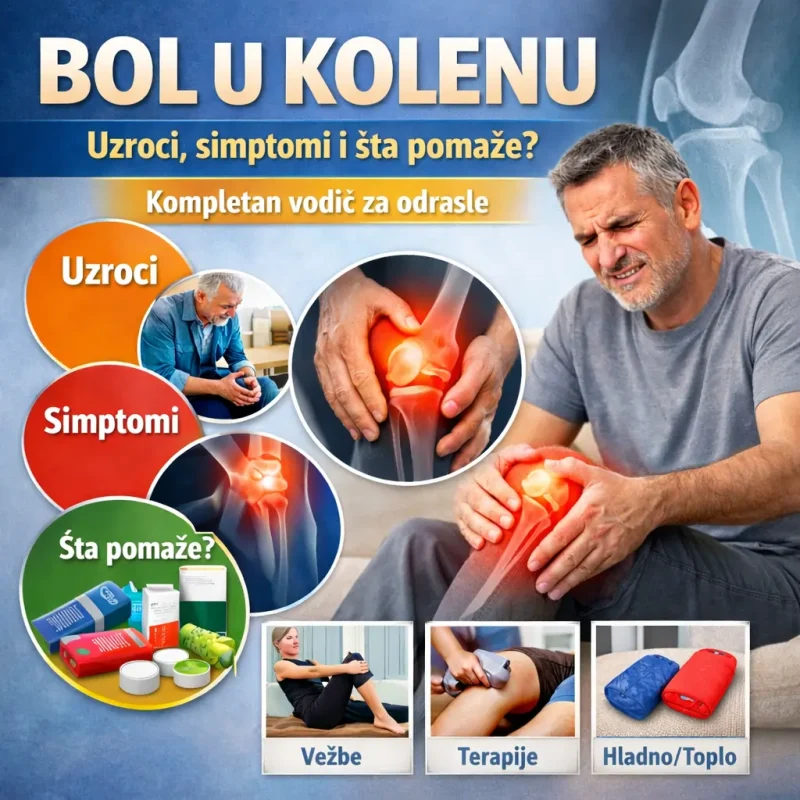 Bol u kolenu – uzroci, simptomi i sta pomaze Kompletan vodic za odrasle